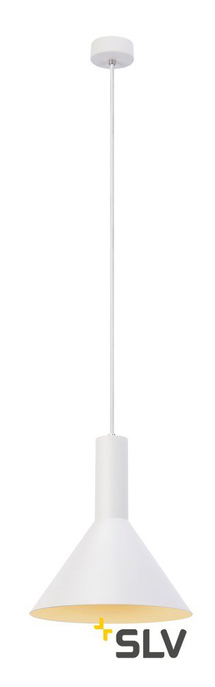 SLV 1002137 PHELIA PD-M светильник подвесной для лампы E27 23Вт макс., белый SLV 1002137 PHELIA PD-M светильник подвесной для лампы E27 23Вт макс., белый