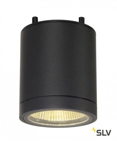SLV 1002154 ENOLA_C OUT CL Dim to Warm светильник потолочный IP55 15Вт c LED 2000-3000К, 725лм, 35°, антрацит