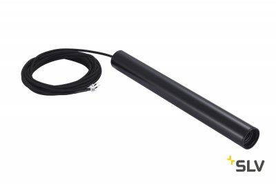SLV 1002159 FITU LONG E27 PD-3 светильник подвесной 2.5m для лампы E27 60Вт макс., без основания, черный