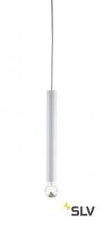 SLV 1002160 FITU LONG E27 PD-3 светильник подвесной 2.5m для лампы E27 60Вт макс., без основания, белый