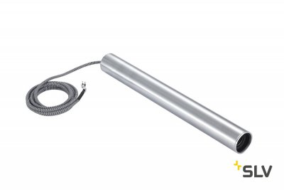 SLV 1002161 FITU LONG E27 PD-3 светильник подвесной 2.5m для лампы E27 60Вт макс., без основания, мат. алюминий