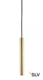 SLV 1002162 FITU LONG E27 PD-3 светильник подвесной 2.5m для лампы E27 60Вт макс., без основания, латунь