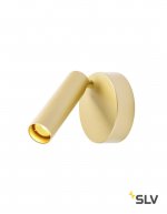 SLV 1002175 KARPO 30 SINGLE CW светильник накладной 9.5Вт с LED 3000К, 470лм, 40°, CRI>90, латунь