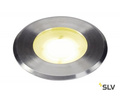 SLV 1002188 DASAR® FLAT 80 светильник встраиваемый IP67 4.3Вт c LED 4000К, 140лм, 125°, сталь