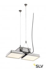 SLV 1002193 ALMINO DOUBLE светильник IP65 90Вт c LED 4000K, 11000лм, 50°, UGR<19, серебристый RAL7005