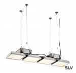 SLV 1002194 ALMINO QUAD светильник IP65 180Вт c LED 4000K, 22000лм, 50°, UGR<19, серебристый RAL7005