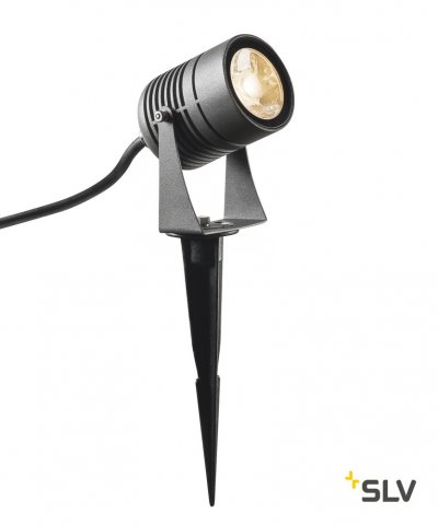 SLV 1002201 LED SPIKE светильник ландшафтный IP55 6Вт с LED 3000К, 400лм, 40°, кабель 1.5м с вилкой, антрацит SLV 1002201 LED SPIKE светильник ландшафтный IP55 6Вт с LED 3000К, 400лм, 40°, кабель 1.5м с вилкой, антрацит