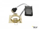 SLV 1002206 PIKA SQUARE QPAR51 светильник встраиваемый для лампы GU10 50Вт макс., латунь