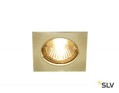 SLV 1002206 PIKA SQUARE QPAR51 светильник встраиваемый для лампы GU10 50Вт макс., латунь