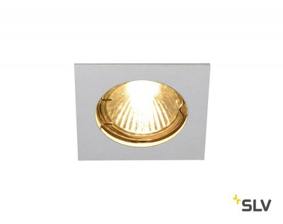 SLV 1002207 PIKA SQUARE QPAR51 светильник встраиваемый для лампы GU10 50Вт макс., серебристый