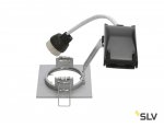 SLV 1002207 PIKA SQUARE QPAR51 светильник встраиваемый для лампы GU10 50Вт макс., серебристый