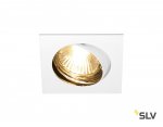 SLV 1002208 PIKA SQUARE TURNO QPAR51 светильник встраиваемый для лампы GU10 50Вт макс., белый