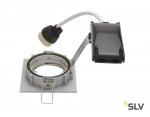 SLV 1002209 PIKA SQUARE TURNO QPAR51 светильник встраиваемый для лампы GU10 50Вт макс., хром