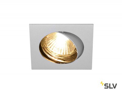 SLV 1002209 PIKA SQUARE TURNO QPAR51 светильник встраиваемый для лампы GU10 50Вт макс., хром SLV 1002209 PIKA SQUARE TURNO QPAR51 светильник встраиваемый для лампы GU10 50Вт макс., хром