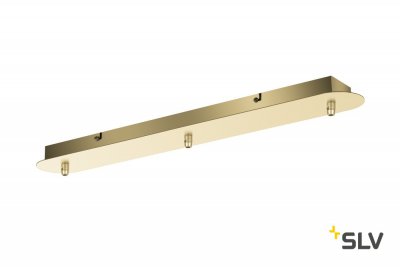 SLV 1002264 FITU, основание прямоугольное 3х, латунь