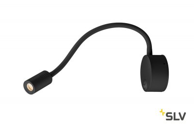 SLV 1002430 DIO FLEX PLATE LED светильник накладной 1.9Вт с выключателем и LED 2700К, 70лм, 45°, черный