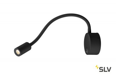 SLV 1002431 DIO FLEX PLATE LED светильник накладной 1.9Вт с выключателем и LED 3000К, 70лм, 45°, черный