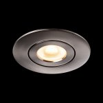 SLV 1002527 SLV PLAY, DOWNLIGHT CCT светильник встраиваемый 10Вт с БП и LED 2700-6500K, 38°, 450лм, никель