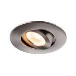 SLV 1002527 SLV PLAY, DOWNLIGHT CCT светильник встраиваемый 10Вт с БП и LED 2700-6500K, 38°, 450лм, никель