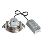 SLV 1002527 SLV PLAY, DOWNLIGHT CCT светильник встраиваемый 10Вт с БП и LED 2700-6500K, 38°, 450лм, никель