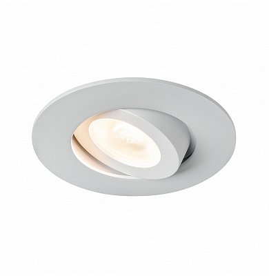 SLV 1002528 SLV PLAY, DOWNLIGHT RGBW светильник встраиваемый 10Вт с БП и LED RGBW, 38°, 450лм, белый