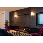 SLV 1003430 QUADRASS WL светильник настенный для лампы E27 40Вт макс., черный/ белое стекло