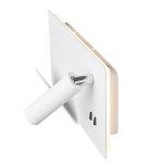 SLV 1003457 SOMNILA SPOT LEFT светильник настенный 13Вт с USB (2A макс.), LED 3000K, 646лм+65лм, 40°, CRI>90, белый