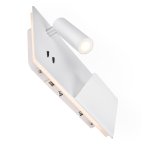 SLV 1003458 SOMNILA SPOT RIGHT светильник настенный 13Вт с USB (2A макс.), LED 3000K, 646лм+65лм, 40°, CRI>90, белый