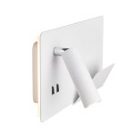 SLV 1003458 SOMNILA SPOT RIGHT светильник настенный 13Вт с USB (2A макс.), LED 3000K, 646лм+65лм, 40°, CRI>90, белый