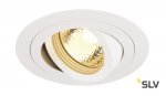 SLV 111711 NEW TRIA GU10 ROUND Downlight, mattweiss, max. 50W, inkl. Blattfedern