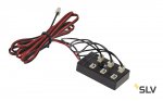SLV 111831 Steckerleiste, 6 Ausg?nge, mit drei Br?cken, schwarz, max. 700mA