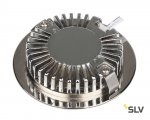 SLV 112165 Downlight DL 126 LED, rund, metall geb?rstet, 3W LED, 2700K