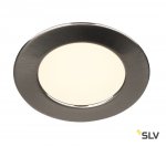 SLV 112165 Downlight DL 126 LED, rund, metall geb?rstet, 3W LED, 2700K