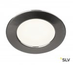 SLV 112225 Downlight, DL 126 LED, rund, metallgeb?rstet, 2,8W LED, warmweiss, 12V