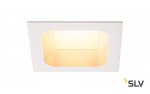 112692 SLV VERLUX 20 светильник встраиваемый с LED 20Вт (22Вт), 3000К, 1800лм, 80°, белый