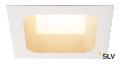 112702 SLV VERLUX 28 светильник встраиваемый с LED 28Вт (31Вт), 3000К, 2360лм, 80°, белый 112702 SLV VERLUX 28 светильник встраиваемый с LED 28Вт (31Вт), 3000К, 2360лм, 80°, белый