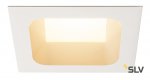 112702 SLV VERLUX 28 светильник встраиваемый с LED 28Вт (31Вт), 3000К, 2360лм, 80°, белый