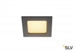 SLV 112720 FRAME BASIC, LED Set, Down- light, mattschwarz, 6W, 3000K, inkl. Treiber