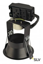 SLV 112910 HORN GU10 Downlight, rund, mattschwarz, max. 50W