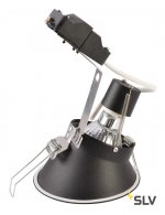 SLV 113150 HORN-A Einbauleuchte, mattschwarz, GU10, max. 50W