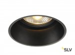 SLV 113170 HORN-T Einbauleuchte, QPAR111, mattschwarz, GU10, max. 50W