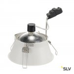 SLV 113171 HORN-T Einbauleuchte, QPAR111, mattweiss, GU10, max. 50W