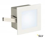 SLV 113260 FRAME BASIC LED Einbauleuchte, eckig, mattweiss, neutral- weisse LED
