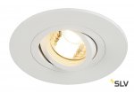 SLV 113441 NEW TRIA XL ROUND GU10 Downlight, mattweiss, max. 50W, inkl. Clipfedern