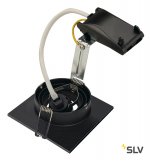 SLV 113450 NEW TRIA XL SQUARE GU10 Downlight, mattschwarz, max. 50W, inkl. Clipfedern