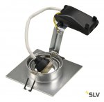 SLV 113456 NEW TRIA XL SQUARE GU10 Downlight, alu brushed, max. 50W, inkl. Clipfedern