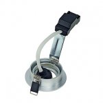 SLV 113466 NEW TRIA 68 GU10 ROUND Downlight, alu geb?rstet, max. 50W, inkl. Clipfedern