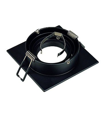 SLV 113481 NEW TRIA I MR16 Downlight, eckig, mattschwarz, max. 50W, inkl. Clipfedern