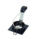 SLV 113481 NEW TRIA I MR16 Downlight, eckig, mattschwarz, max. 50W, inkl. Clipfedern