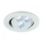SLV 113660 TRITON 3 LED светильник встраиваемый с 3-мя PowerLED по 1Вт, 4000K, 250lm, 25°, 350mA, белый